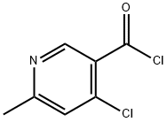 4-chloro-6-methylnicotinoyl chloride 结构式