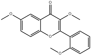 3,6-DIMETHOXY-2-(2-METHOXYPHENYL)-4H-CHROMEN-4-ONE 结构式