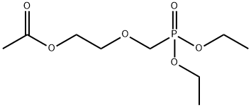 2-((二乙氧基膦酰爪基)甲氧基)乙基醋酸盐 结构式