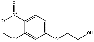 2-(3-methoxy-4-nitrophenylthio)ethanol 结构式