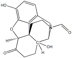 (5ALPHA)-4,5-环氧-3,14-二羟基-6-氧代吗喃-17-甲醛 结构式