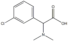 2-(3-chlorophenyl)-2-(dimethylamino)acetic acid 结构式