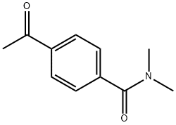 4-乙酰基-N,N-二甲基苯甲酰胺 结构式