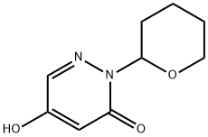 2-(2-四氢吡喃基)-5-羟基哒嗪-3(2H)-酮 结构式