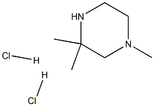 1,3,3-三甲基哌嗪二盐酸盐 结构式