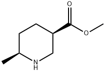 (3R,6S)-6-甲基-3-哌啶甲酸甲酯 结构式