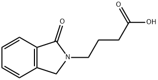 1,3-二氢-1-氧代-2H-异吲哚-2-丁酸 结构式