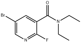 5-溴-N,N-二乙基-2-氟烟酰胺 结构式