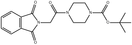 tert-butyl 4-[(1,3-dioxo-1,3-dihydro-2H-isoindol-2-yl)acetyl]piperazine-1-carboxylate 结构式