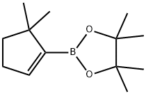 2-(5,5-DIMETHYLCYCLOPENT-1-ENYL)-4,4,5,5-TETRAMETHYL-1,3,2-DIOXABOROLANE 结构式