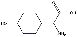 2-氨基-2-(4-羟基环己基)乙酸 结构式