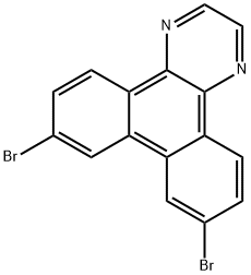 7,10-二溴二苯并[F,H]喹喔啉 结构式