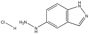 5-肼基吲唑盐酸盐 结构式