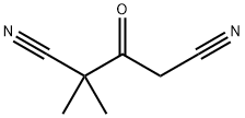 2,2-dimethyl-3-oxopentanedinitrile 结构式