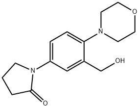 1-(3-(Hydroxymethyl)-4-morpholinophenyl)pyrrolidin-2-one 结构式