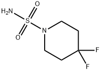 4,4-二氟哌啶-1-磺酰胺 结构式