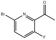 1-(6-溴-3-氟吡啶-2-基)乙酮 结构式