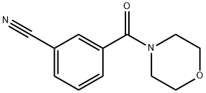 3-(吗啉-4-羰基)苯甲腈 结构式