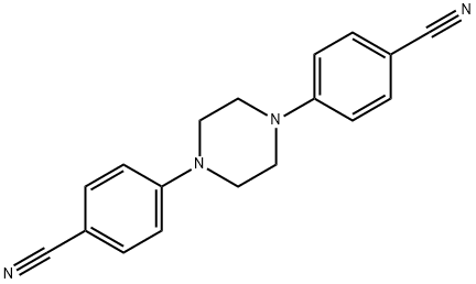 4,4'-(piperazine-1,4-diyl)dibenzonitrile 结构式