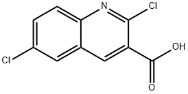 2,6-二氯-3-喹啉羧酸 结构式