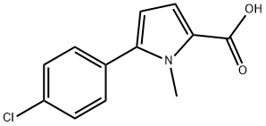 5-(4-氯苯基)-1-甲基-1H-吡咯-2-甲酸 结构式