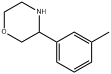 3-(3-METHYLPHENYL)MORPHOLINE 结构式