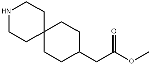 2-(3-氮杂螺[5.5]十一烷-9-基)乙酸 盐酸盐 甲酯 结构式