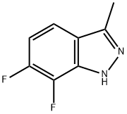 6,7-Difluoro-3-methyl-1H-indazole 结构式