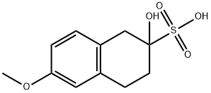 1,2,3,4-Tetrahydro-2-hydroxy-6-methoxy-2-naphthalenesulfonic acid 结构式