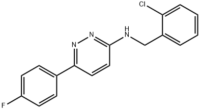 N-(2-chlorobenzyl)-6-(4-fluorophenyl)pyridazin-3-amine 结构式