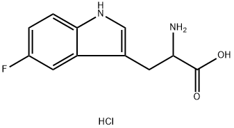 DL-5-氟色氨酸盐酸盐 结构式