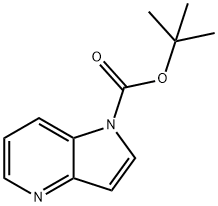 1H-pyrrolo[3,2-b]pyridine-1-carboxylic acid 1,1-dimethylethyl ester 结构式