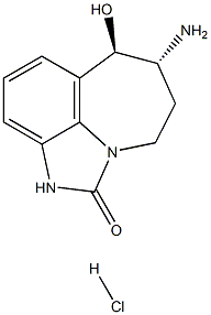 (6R,7R)-7-amino-6-hydroxy-6,7,8,9-tetrahydro-2,9a-diazabenzo[cd]azulen-1(2H)-one hydrochloride 结构式