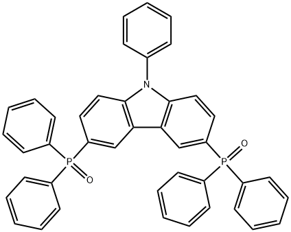(9-苯基-9H-咔唑-3,6-二基)双(二苯基氧化膦) 结构式