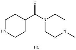(4-甲基哌啶-1-基)哌啶-4-基-甲酮二盐酸盐 结构式