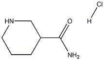 3-哌啶甲酰胺盐酸盐 结构式