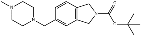 tert-butyl 5-((4-methylpiperazin-1-yl)methyl)isoindoline-2-carboxylate 结构式