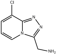 (8-氯[1,2,4]三唑并[4,3-A]吡啶-3-基)甲胺 结构式