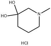 1-甲基哌啶-3-酮盐酸盐一水合物 结构式