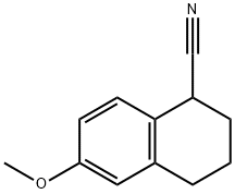 6-甲氧基-1,2,3,4-四氢萘-1-腈 结构式