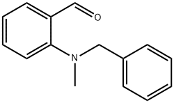 2-[苄基(甲基)氨基]苯甲醛 结构式