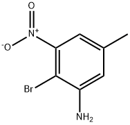 2-溴-5-甲基-3-硝基苯胺 结构式