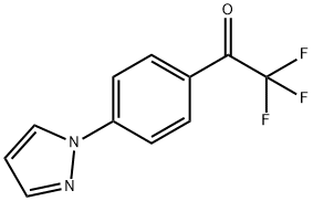 1-(4-(1H-吡唑-1-基)苯基)-2,2,2-三氟乙-1-酮 结构式