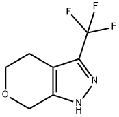 3-(trifluoromethyl)-1,4,5,7-tetrahydropyrano[3,4-c]pyrazole 结构式