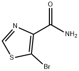 5-溴噻唑-4-甲酰胺 结构式