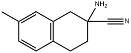 2-氨基-7-甲基-1,2,3,4-四氢萘-2-甲腈 结构式