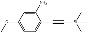 5-methoxy-2-((trimethylsilyl)ethynyl)aniline 结构式