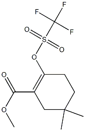 Methyl 5,5-dimethyl-2-[(trifluoromethylsulfonyl)oxy]cyclohex-1-ene-1-carboxylate 结构式