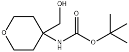 N-[4-羟甲基-4-四氢吡喃基]氨基甲酸叔丁酯 结构式