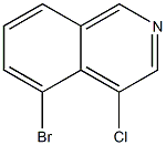 5-bromo-4-chloroisoquinoline 结构式